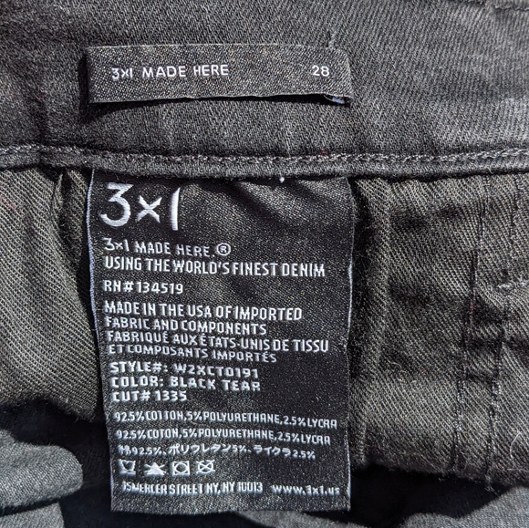 3x1 high waisted cropped jeans - Picture 3 of 6